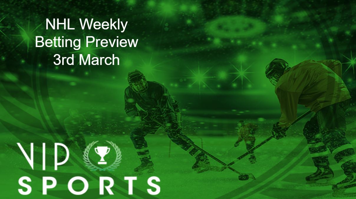 NHL Betting Preview – 3rd March 2020